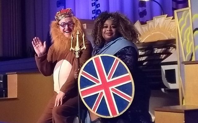 The perfect image to celebrate St George's Day with Carol Ann from The Zebra Partnership as Britannia who is a fabulous friend and supporter of The Plaza along with our very own Teddie as her Ferocious (...ish!) Lion!