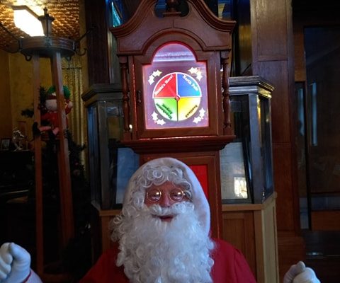 Santa Claus enjoying his Breakfast and Brunch with all the good Boys and Girls of Stockport and beyond - 14.12.19