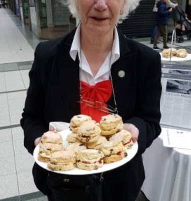 Everlyn with scones...who could ask for anything more :) - 08.06.19