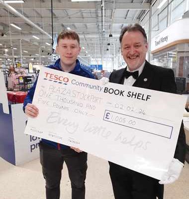 Every Little ... and certainly more than a little ... Helps with TESCO EXTRA making a very kind donation to The Plaza from their Community Book Shelf - 26.02.24